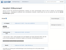 Tablet Screenshot of openjur.de